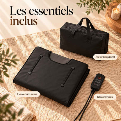 Accessoires inclus avec la couverture sauna infrarouge
