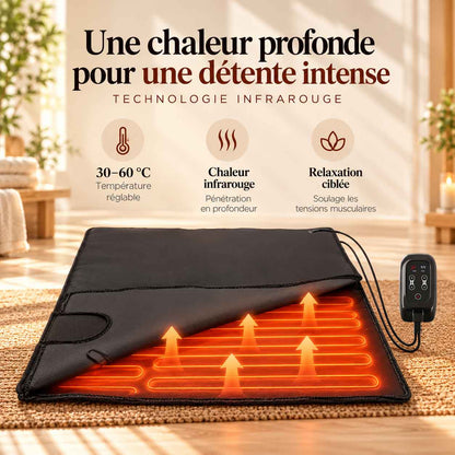 Couches isolantes et fil chauffant de la couverture sauna infrarouge