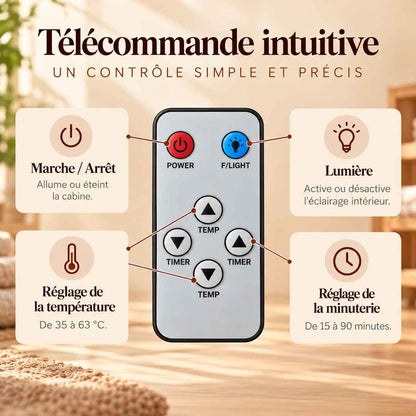 Télécommande du hammam Essentiel