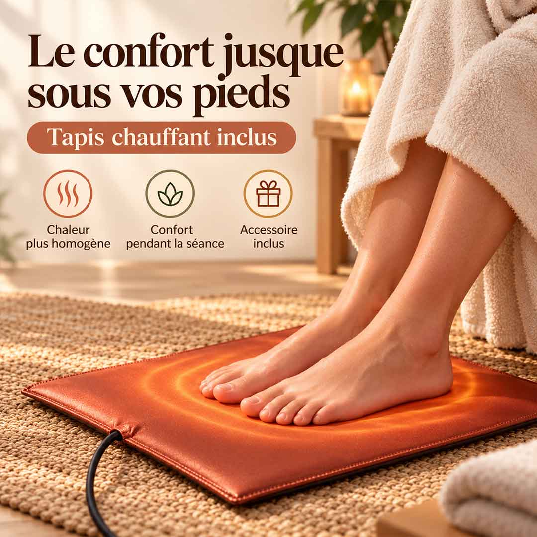 Tapis chauffant pour les pieds du sauna infrarouge Essentiel