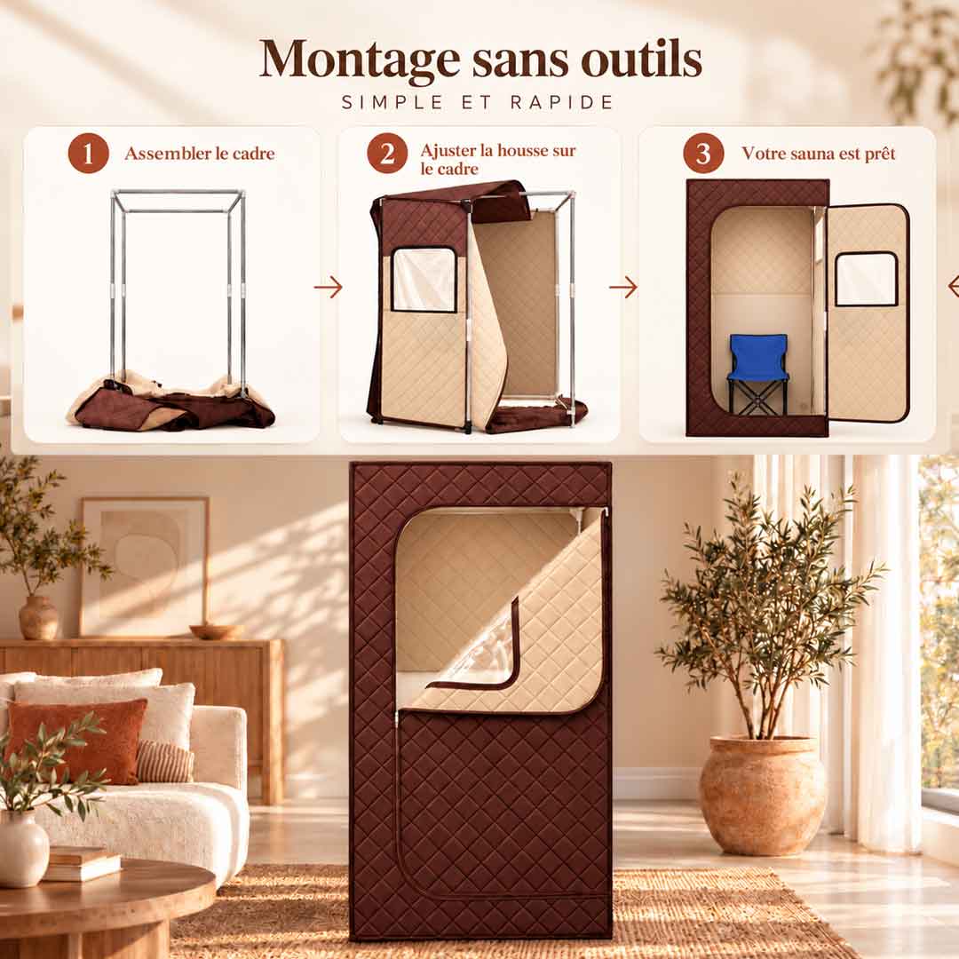 Installation du hammam Essentiel en 10 minutes sans outil